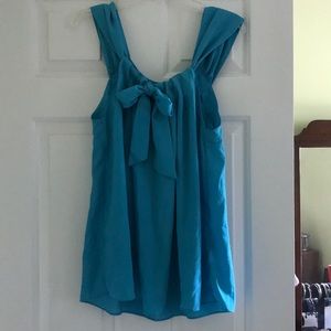 🔴SOLD🔴 Anthropologie Flowy Aqua Blouse